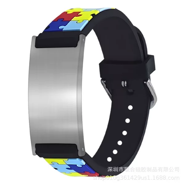 Amazon Hot Selling Kids Silicone Bracelet Kids Fashion Bracelet Medical Alert Bracelet Wristband Bracelet