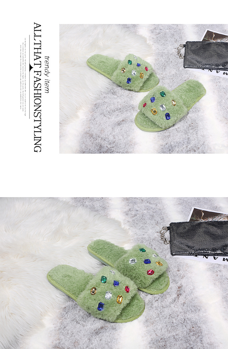 rhinestone ladies slippers Nihaostyles wholesale clothing vendor NSKJX74770