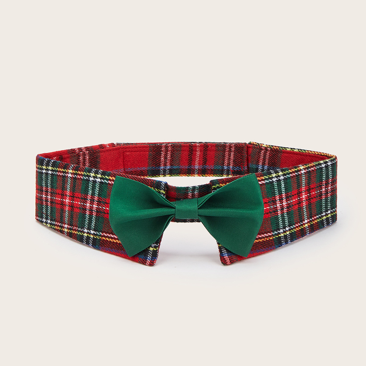 Fabricantes de nuevos productos transfronterizos en stock de rejilla de Navidad corbata de mascotas velcro ajustable accesorios de mascotas arco