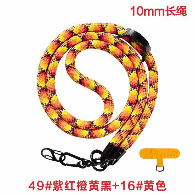 携帯電話のストラップの斜め掛けの10mmの首掛けの太い編みの携帯電話のストラップの多機能の斜め掛けのストラップのポリエステルの携帯電話のストラップ|undefined