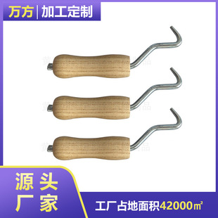 Wooden Pliers-Type Popular Small Wooden Handle Knotting Tool Semi-Automatic Rebar Tying Hook Binding Wire Ton
