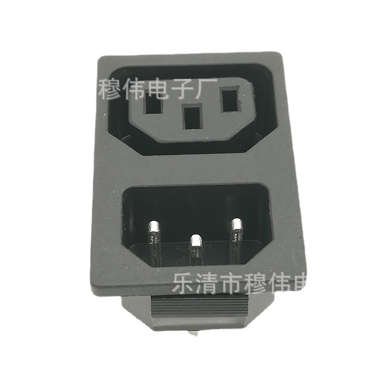 AC07A电源插座公母插座现货供应厂家AC020A电源插座二合一ac插座