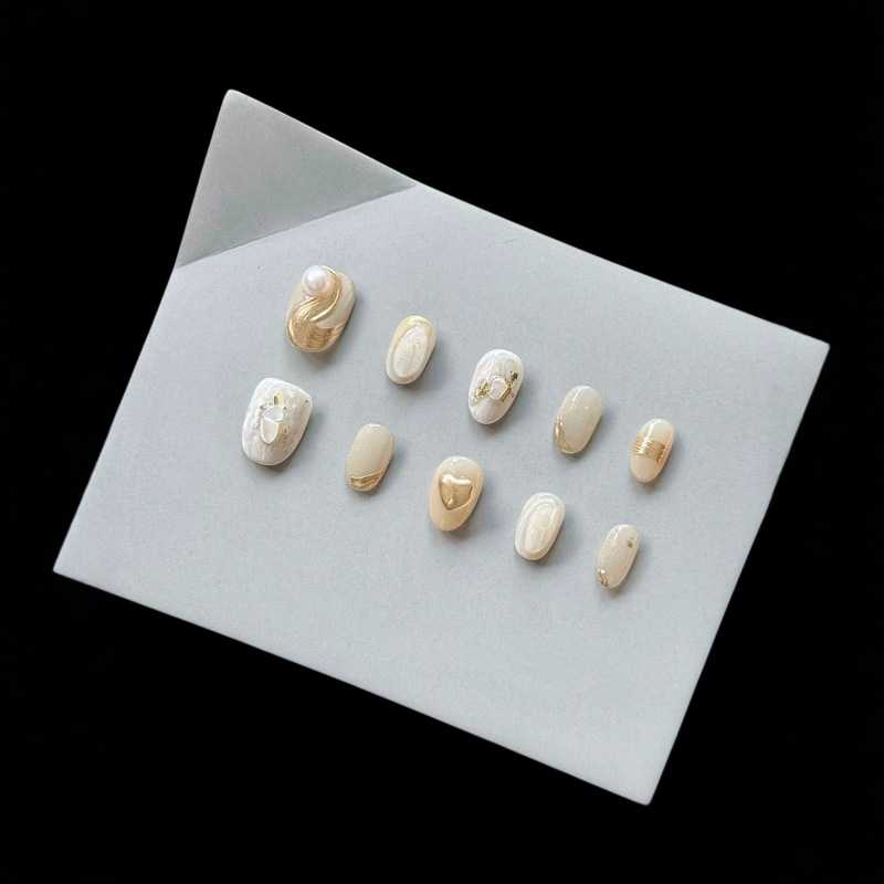 [Shenzhen Made] Herbe Laurel Pure Handmade Wearable Nail Art, Whitening Nail Art, Nail Stickers, Nail Patches