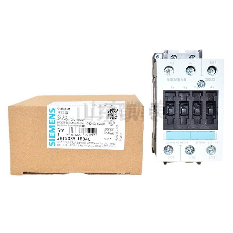 Контактор Siemens AC 3RT5035-1BB40 18.5 кВт 40 А DC24В 3RT1035