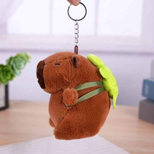 Internet-famous cute capybara plush toy pendant keychain doll bag charm
