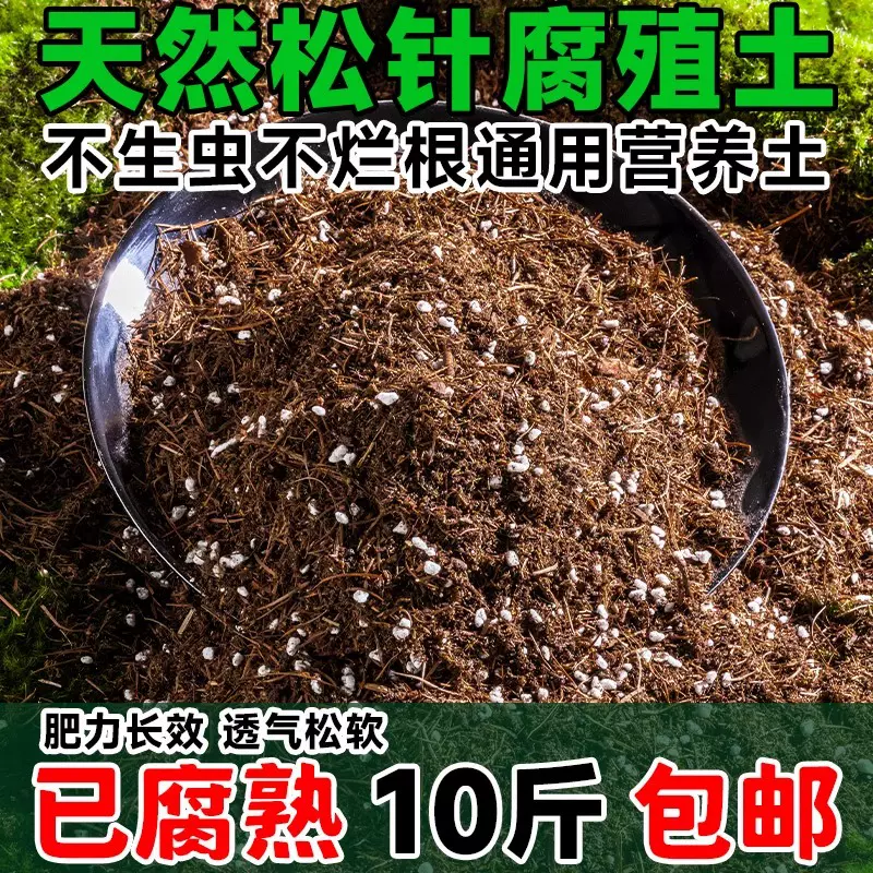 松针腐殖土发酵松针土君子兰花多肉专用泥炭营养土养花植物通用型