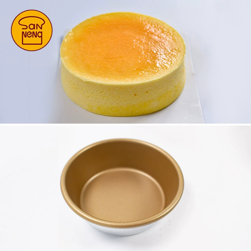 三能 Baking mold 4-inch non-stick large round mold SN6032 burger mold anode SN6031 small cake mold