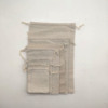 Cloth bag, drawstring, cotton and linen