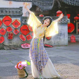 婺源晒秋汉服2026新款种田文女主拍照服装绝美古装连衣裙日常可穿