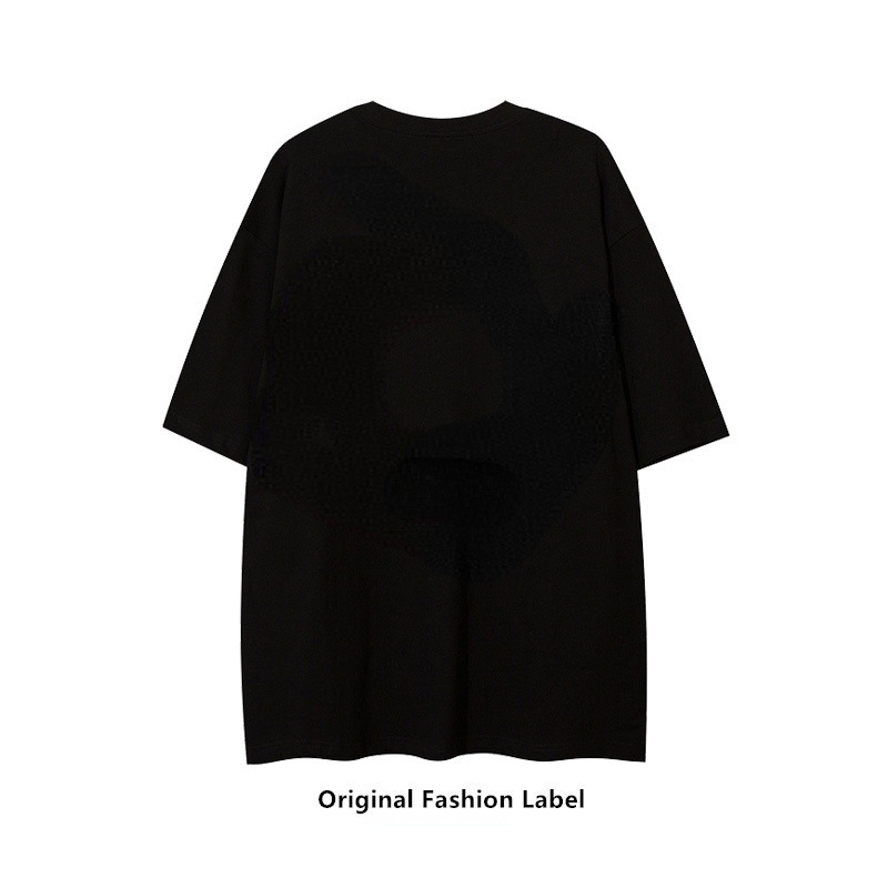 T-shirt donna oversize alla moda taglio ampio maniche corte top_voghion.com
