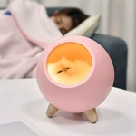可爱小宠屋小夜灯usb充电床头桌面氛围灯儿童卧室led蓝牙音箱台灯