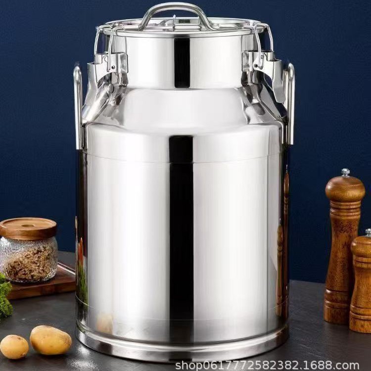 [E-commerce mayorista] barril de sellado de acero inoxidable, barril de aceite comestible, barril de arroz, barril comercial