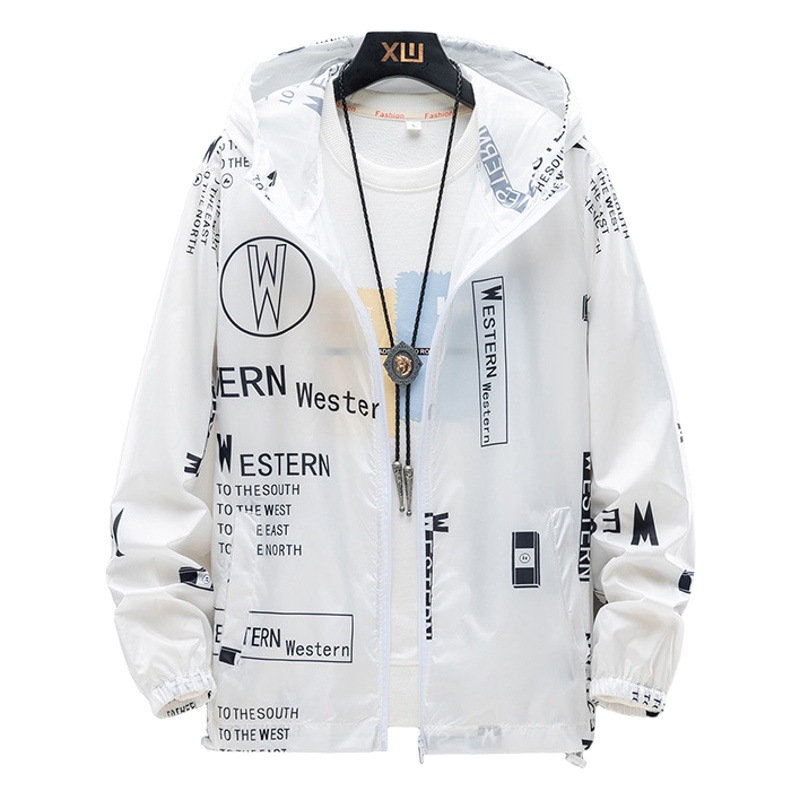 2025 New Sun Protection Clothing Men's Summer Thin Jacket Breathable Plus Size Fishing Clothing Student Sun Protection Clothing