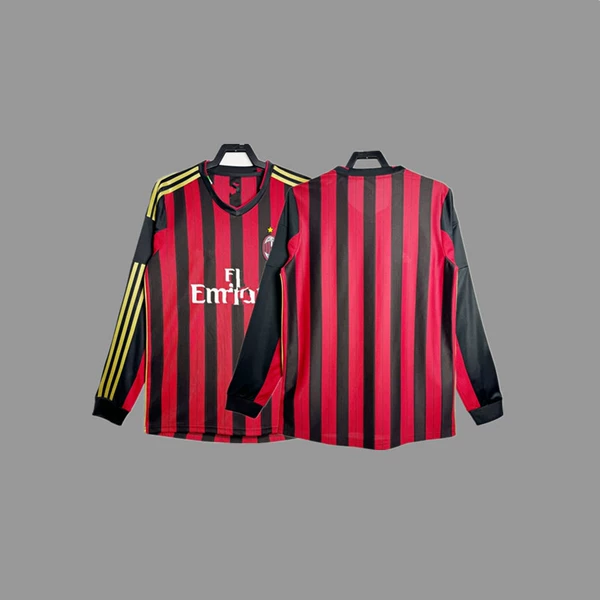 2013-14AC main red and black stripes (long sleeves) no number printed