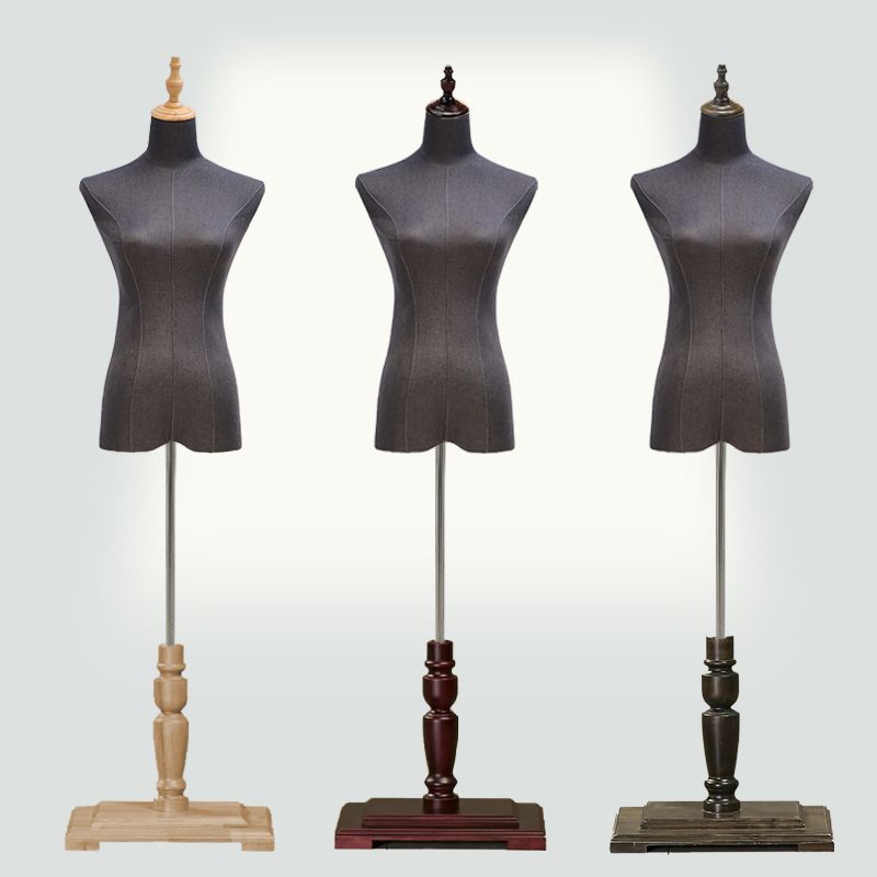 Modelo de tienda de ropa de arena de lavado de tela de arena de alto nivel modelo de accesorios de ropa de busto femenino de alto grado modelo líder estante de exhibición