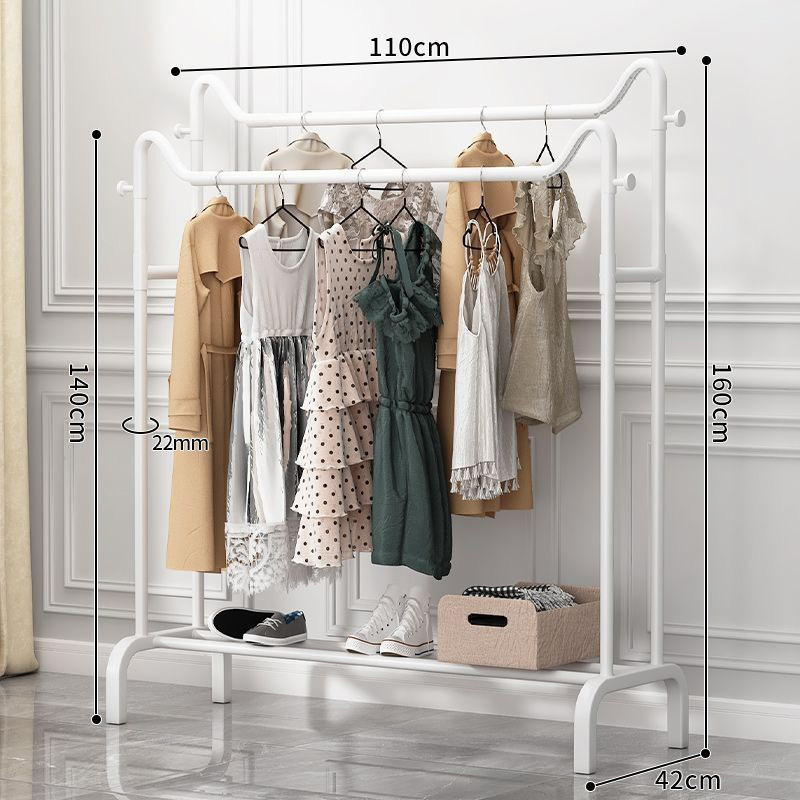 더블 폴 화이트 110 코트 랙