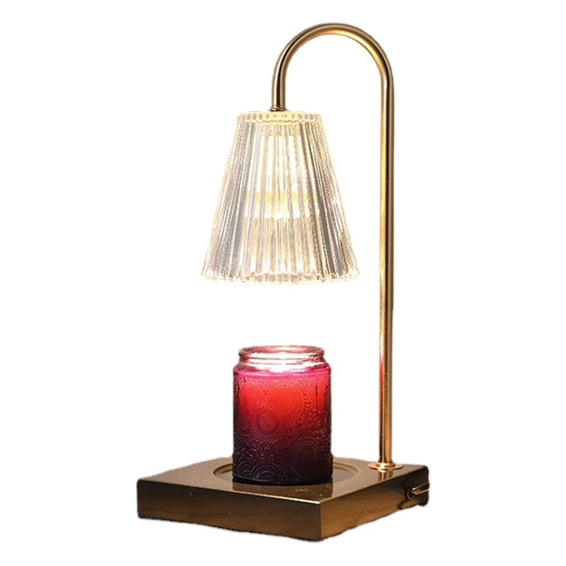 Lámpara de aromaterapia lámpara de cera de fusión vela aceite esencial lámpara de vela de fusión dormitorio aromaterapia horno botella aceite esencial libre de fuego transfronteriza Piel de camarón