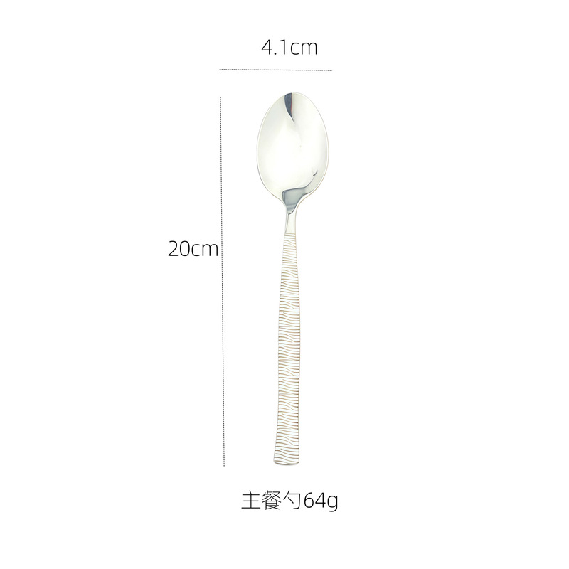シマウマ柄ステンレスナイフフォークスプーン卸売りホテルカフェ洋食ナイフフォークスプーン速売アマゾンクロスボーダー商品|undefined