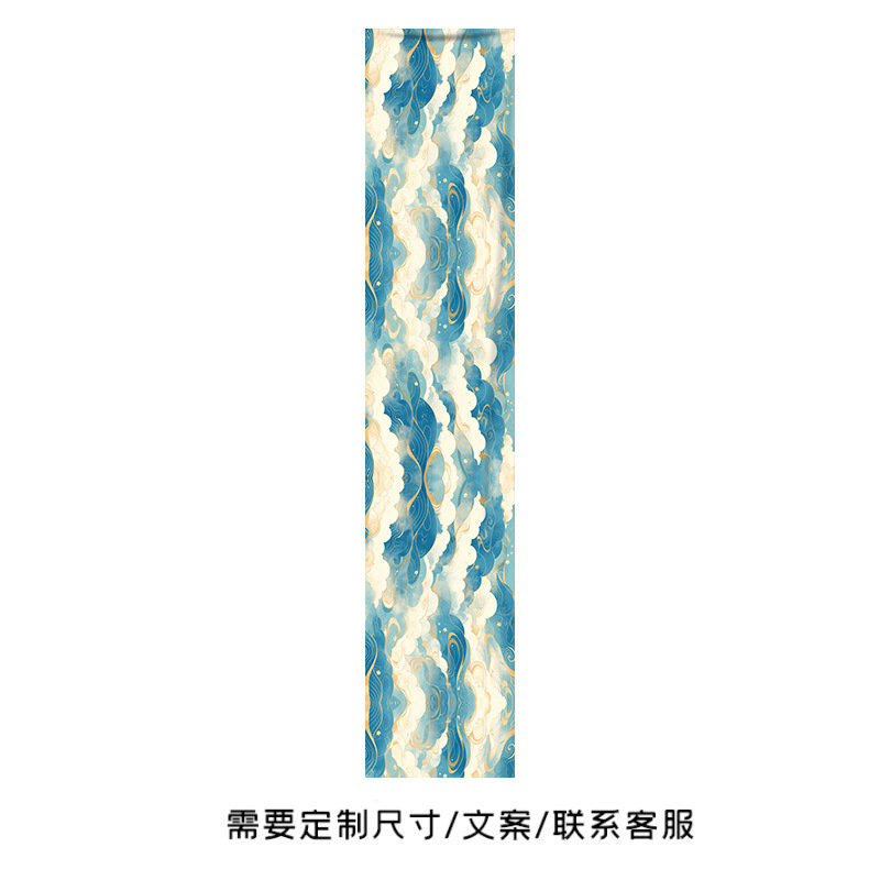 新しい中国風の天井装飾吊り布、国民的トレンドの祥雲模様の天井カーテン、商業用天井カーテン|undefined