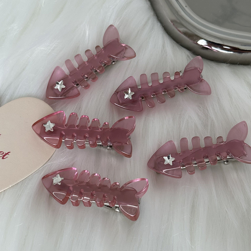 Y2k Cute Star Fish Plastic Resin Hair Clip display picture 5