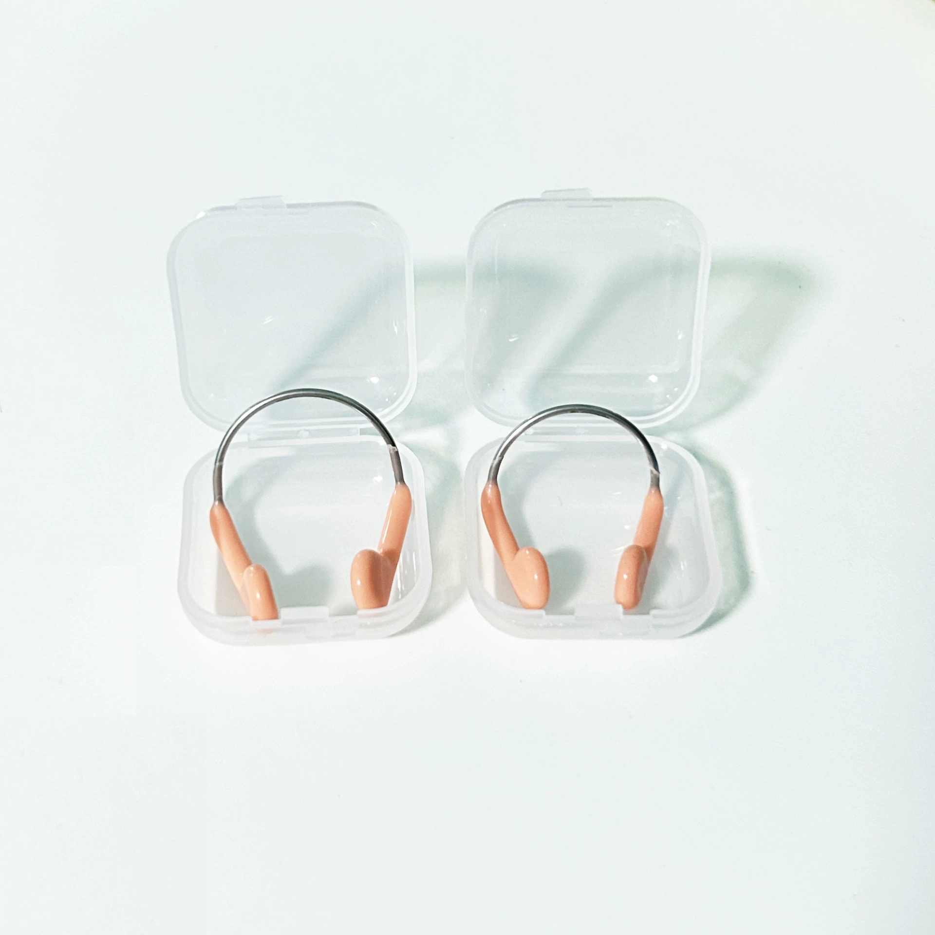 Зажим для носа для плавания в штучной упаковке Зажим для носа Беруши Стальная проволока Металлический зажим для носа Оборудование для плавания Водонепроницаемые аксессуары