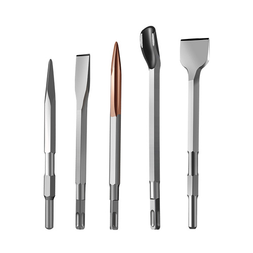 Electric hammer electric pick drill bit, square head, four pits, round handle, two pits, two grooves, pointed flat chisel, hexagonal U chisel, pickaxe, impact drill bit