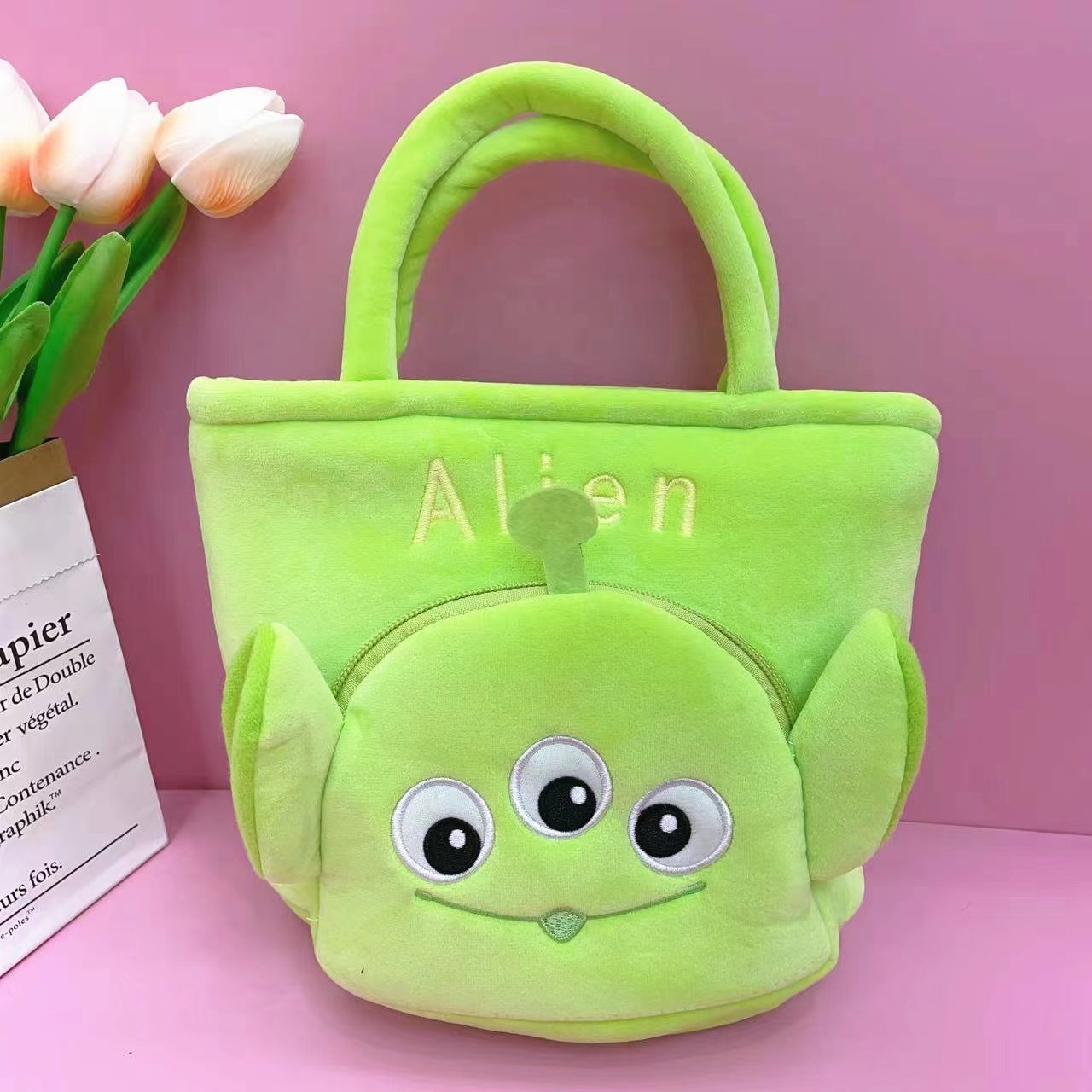 세눈 앞주머니 사각가방