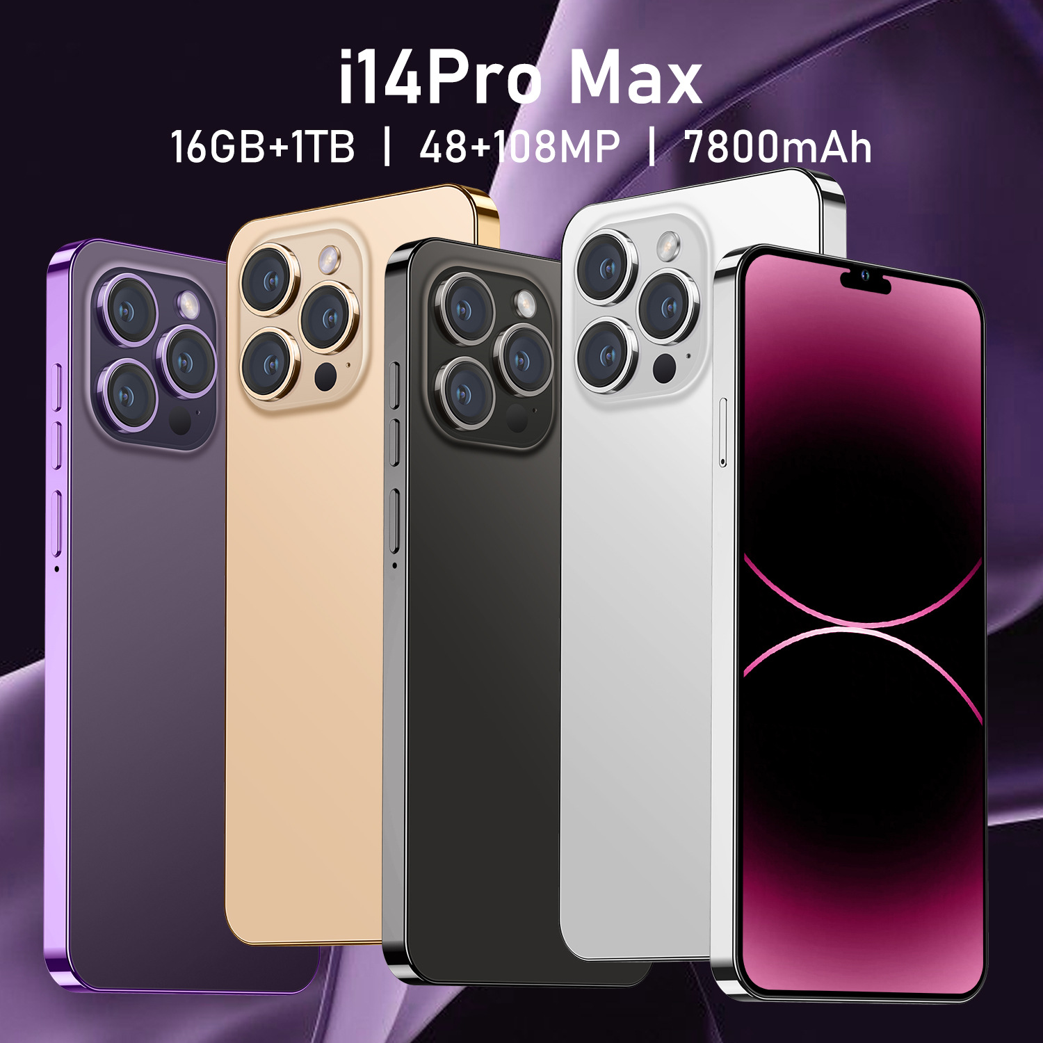 i14 Pro Max跨境低价现货1+16GB智能手机6.7寸大屏热销外贸3G手机