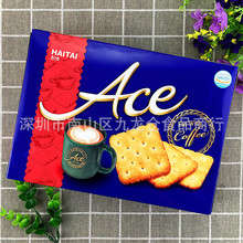 批發 韓國進口海太ACE餅干咸味薄脆蘇打餅干364g*10盒