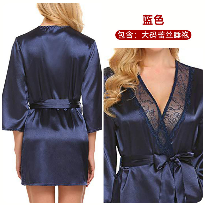 Venta caliente de comercio exterior sexy lencería sexy más tamaño encaje camisón sexy traje ventas directas de fábrica