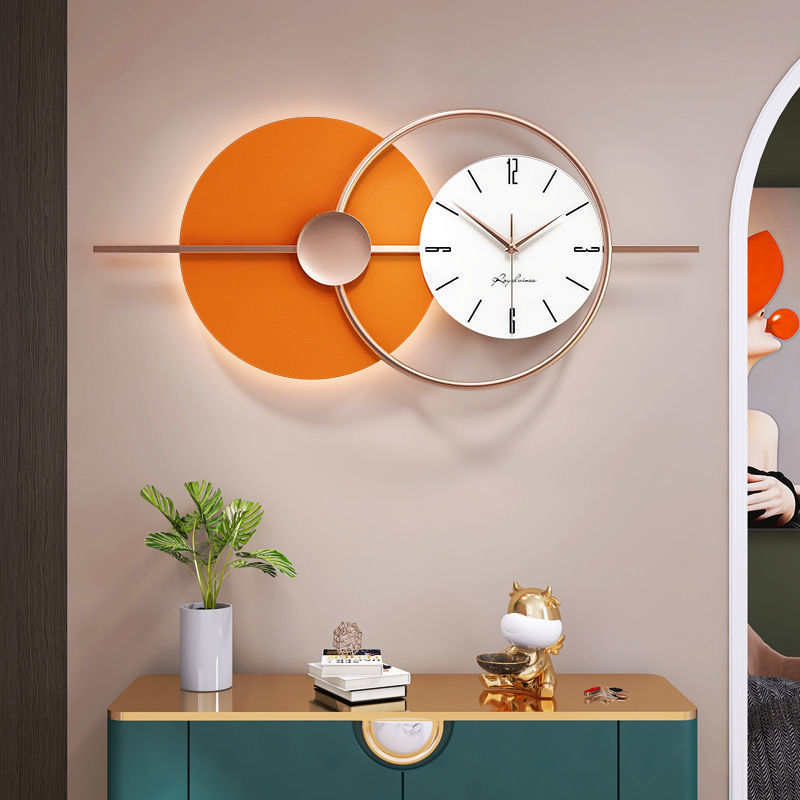 Light Luxury Wall Clock Living Room Decorative Clock Modern Simple Fashion Hanging Watch Creative Home Wall Clock Internet Celebrity Hot Style