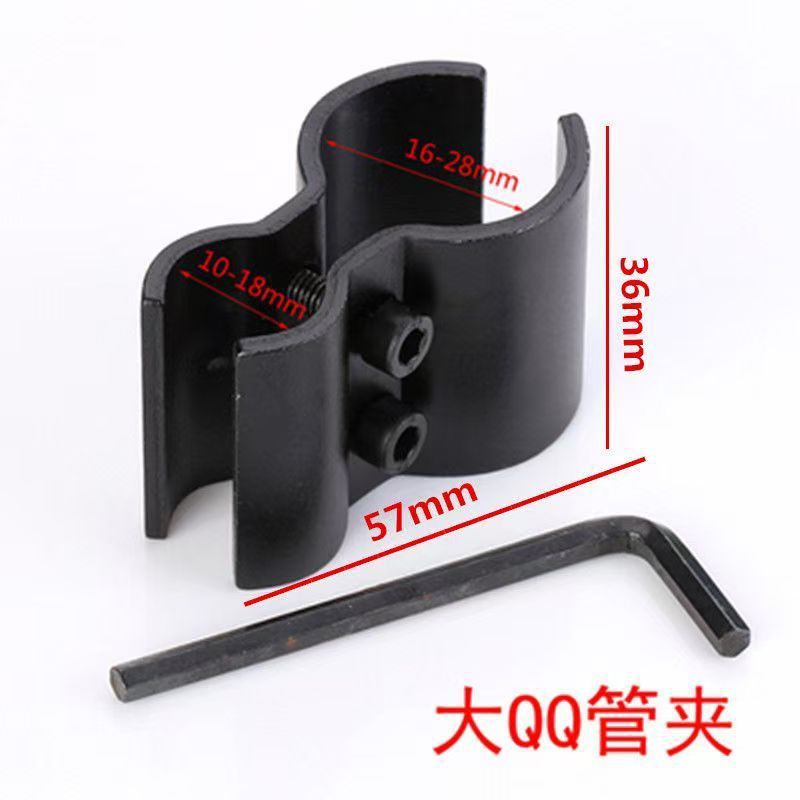 中号QQ八字夹固8字夹双管卡红外线固定管夹两片圆管夹子瞄夹