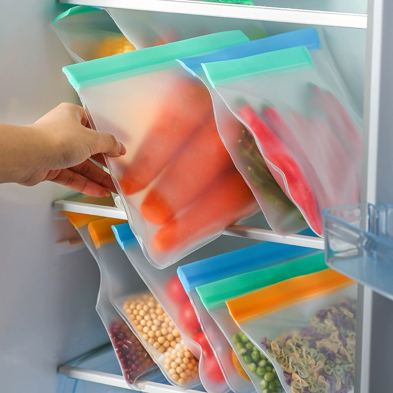 Мешки для хранения продуктов с застежкой-молнией, прочные, объемные, для дома, разных размеров