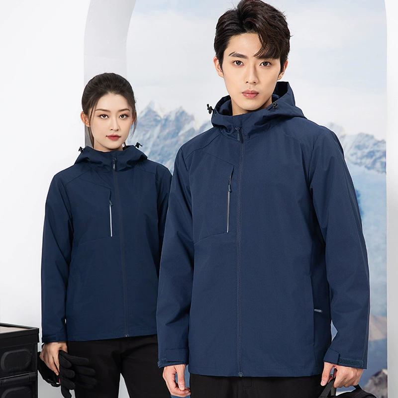 Весенняя и осенняя однослойная куртка с капюшоном