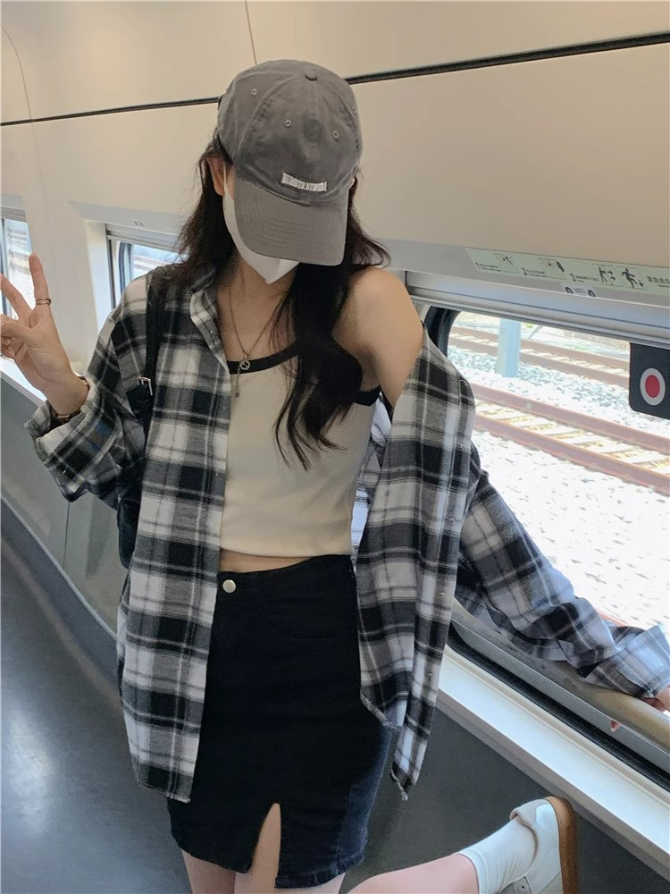 격자 무늬 셔츠