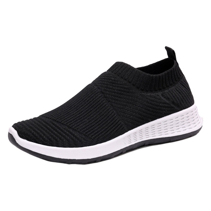 Comercio exterior al por mayor zapatos casuales zapatos de mujer volando zapatos tejidos suela suave antideslizante zapatos para correr calcetines cubierta del zapato zapatos para caminar