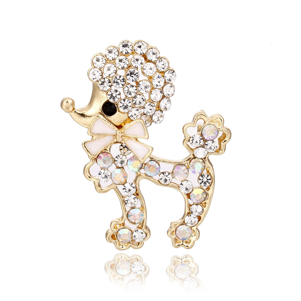 Animal Collection Brooch with Diamonds, Versatile Rabbit, Dog, Horse, Penguin Brooch, Enamel Fashion Accessories, Pins, Ready for Sale
