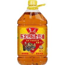 鲁花东北熟榨老豆油5L非转基因 大豆油食用油