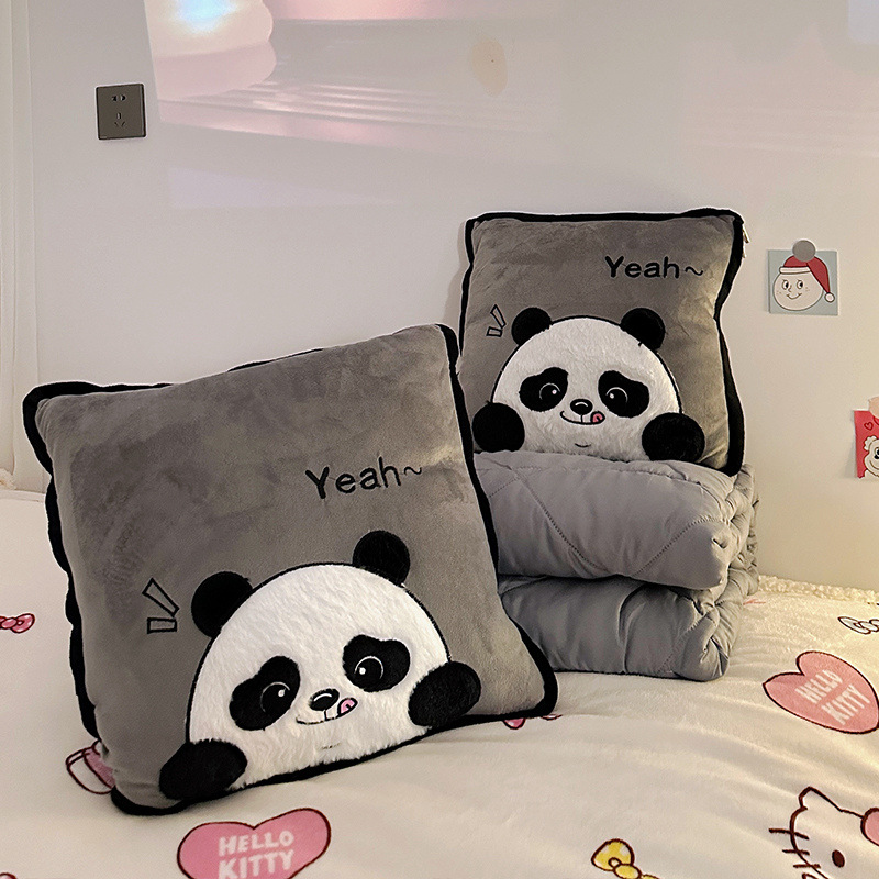 Cantiosa manta plegable 2 - en - 1 almohada colchón de doble propósito almohada de siesta gruesa por aire acondicionado almohada de coche interior