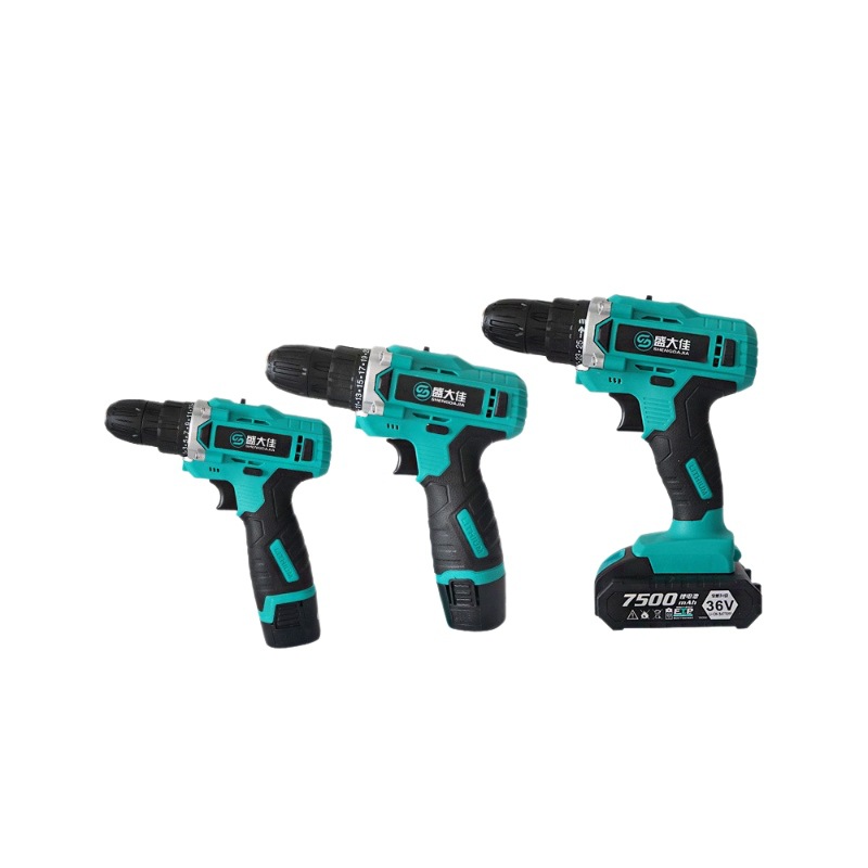 Taladro de litio de alta potencia, doble velocidad, multifuncional