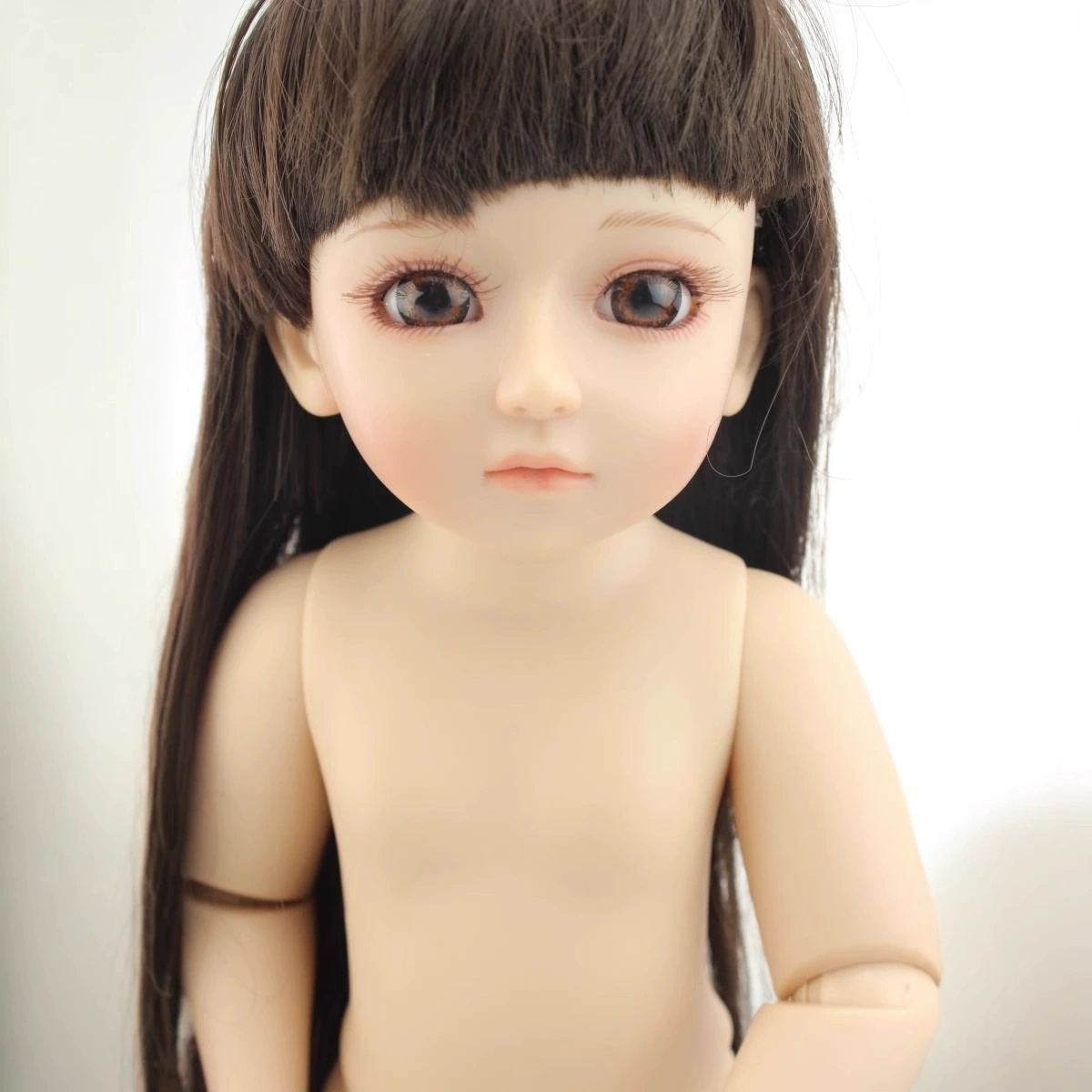 Кукла BJD с шарнирами 45 см с макияжем - игрушка для переодевания, комплект одежды или голая, длина 53 см