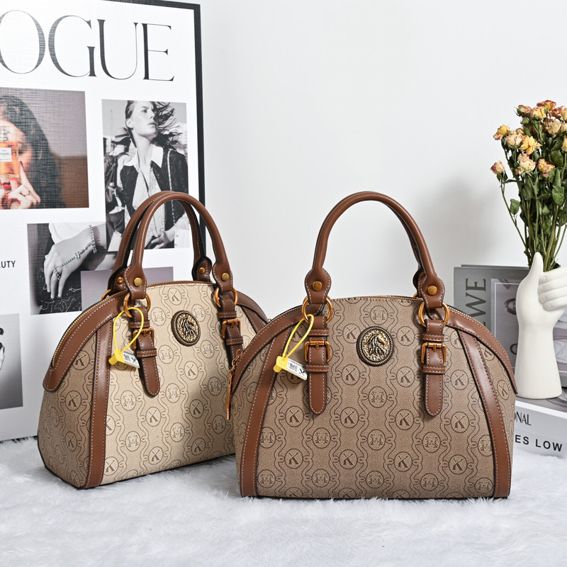 Bag Women's 2025 New Fashion High-end Retro Shell Bag Large Capacity Handbag Shoulder Crossbody Bag