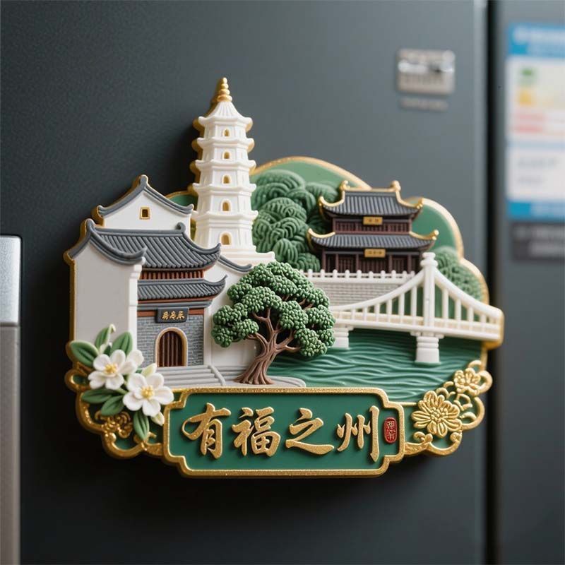 【福州】金属浮雕冰箱贴有福之州旅游门贴装饰纪念品文创伴手礼|undefined
