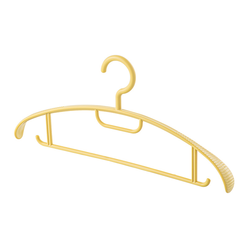 미끄럼 방지 와이드 숄더 옷걸이 노란색 10개입 (두껍고 넓은 타입) 88027