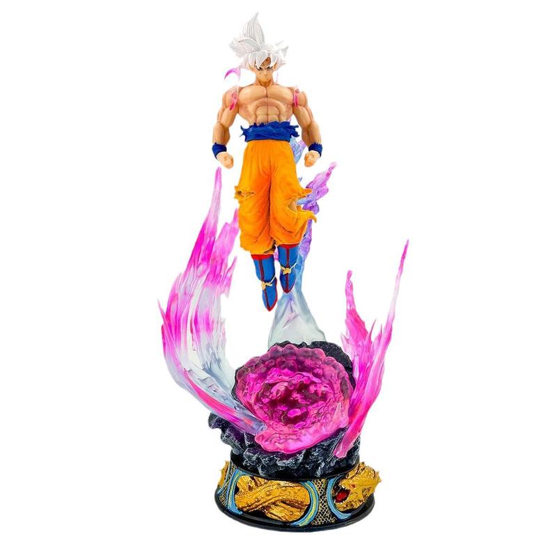 ドラゴンボールフィギュア自由極意孫悟空小さな白髪サイヤ人モデルアニメトレンディな装飾品卸売|undefined
