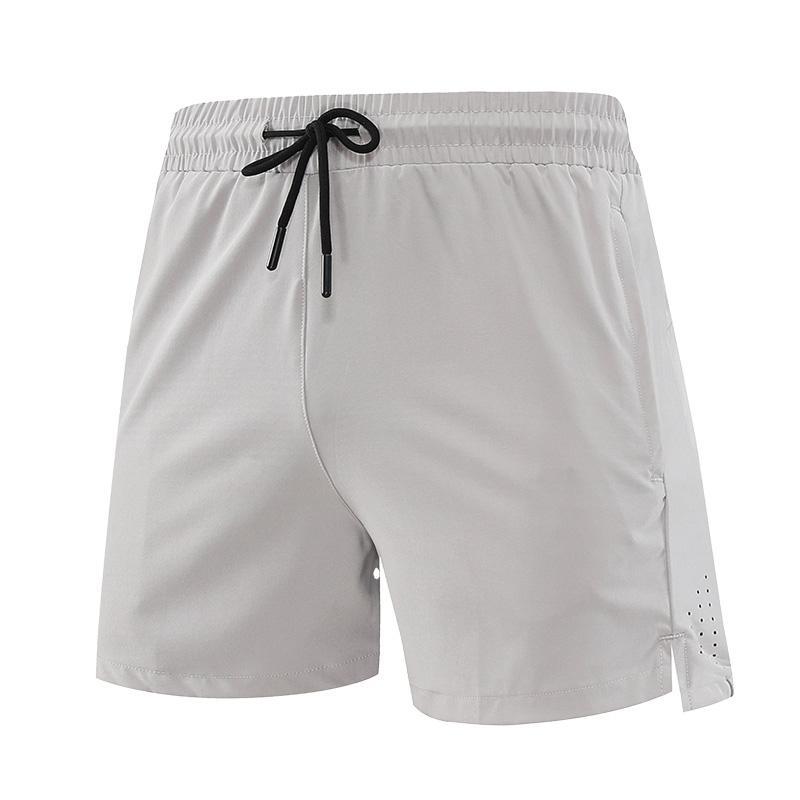 Pantalones cortos deportivos transfronterizos de secado rápido Pantalones deportivos de malla transpirables para hombres