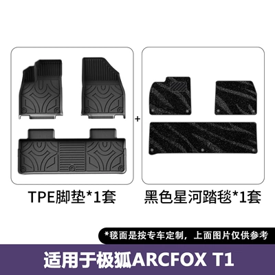 waterproof and wear-resistant, Modelə uyğun ayaqaltı - 26-models-of-arcfox-beta-t1-double-layer-floor-mats-galaxy-carpet