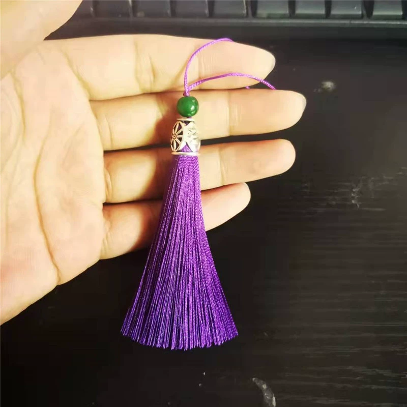 Metal bag with tassels, decorations, accessory, accessories, 8 cm