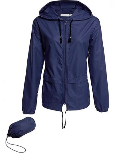 Amazon Women's Zip Hoodie Lightweight Outdoor Hiking Waterproof Jacket Jacket Sports Casual Versatile