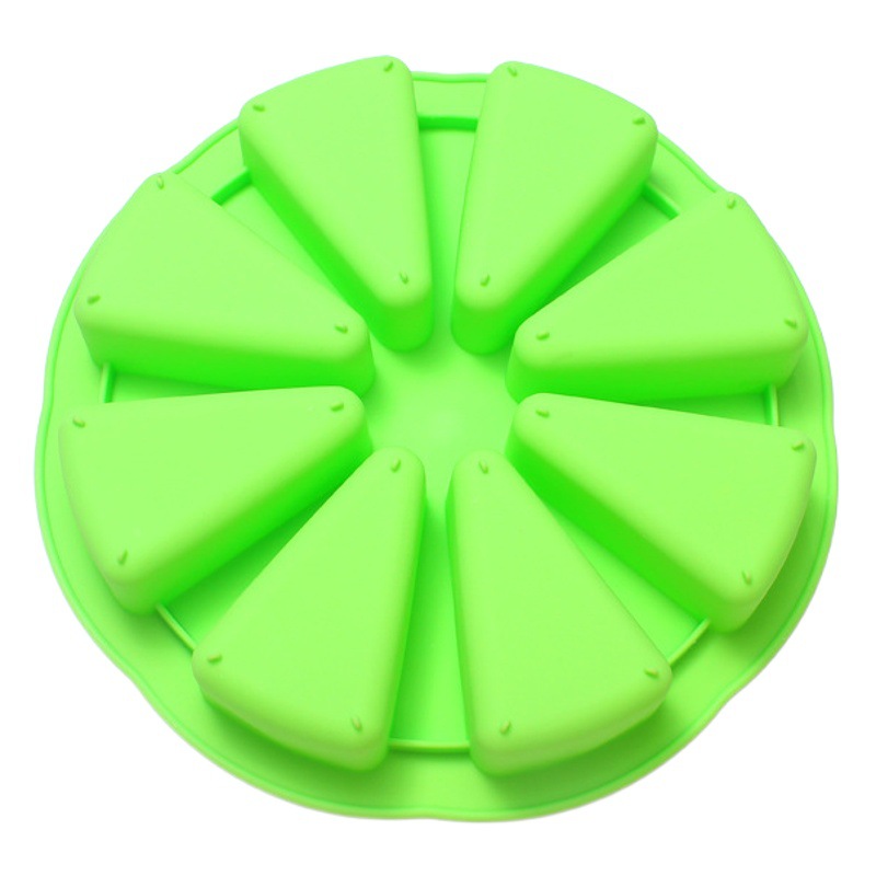 Punto transfronterizo 8 puntos Sikang molde de pastelería para hornear molde de silicona para hornear plato de pizza de ocho agujeros para el hogar